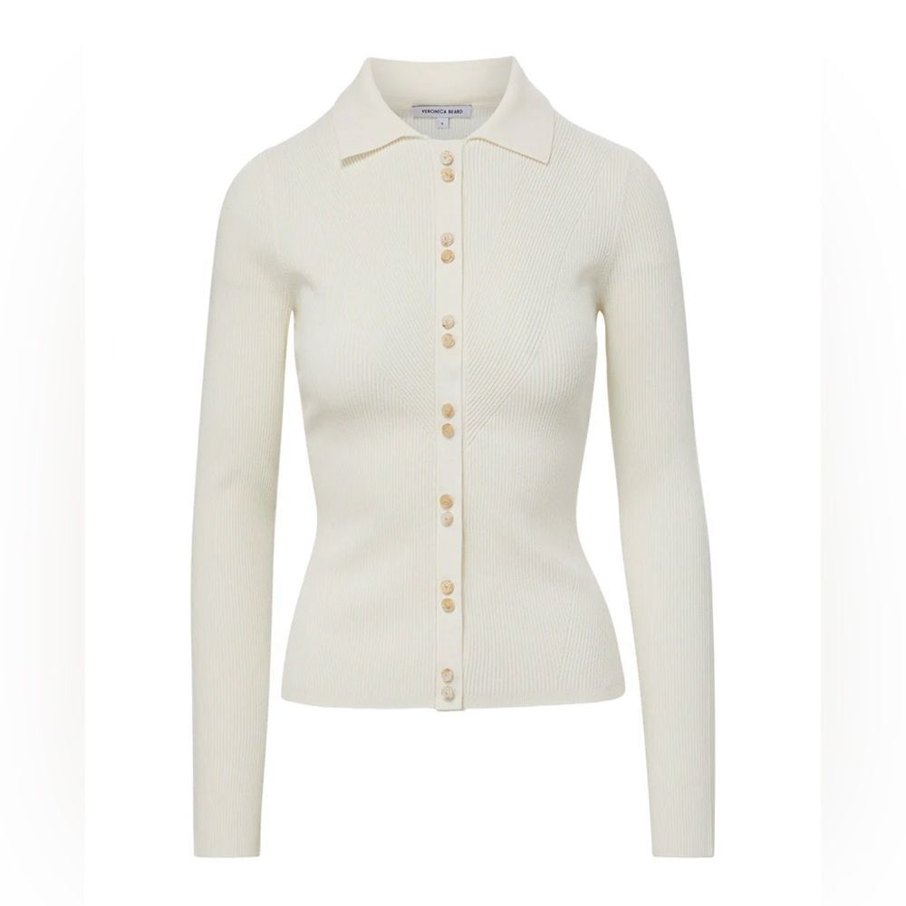 Veronica Beard Aviva Ribbed Cardigan size XS